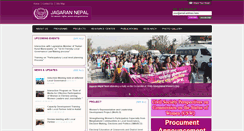 Desktop Screenshot of jagarannepal.org
